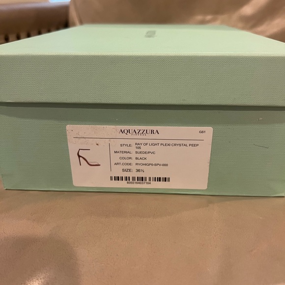 Aquazzura Ray of Light Plexi Crystal Peep 105. NIB - Picture 7 of 7